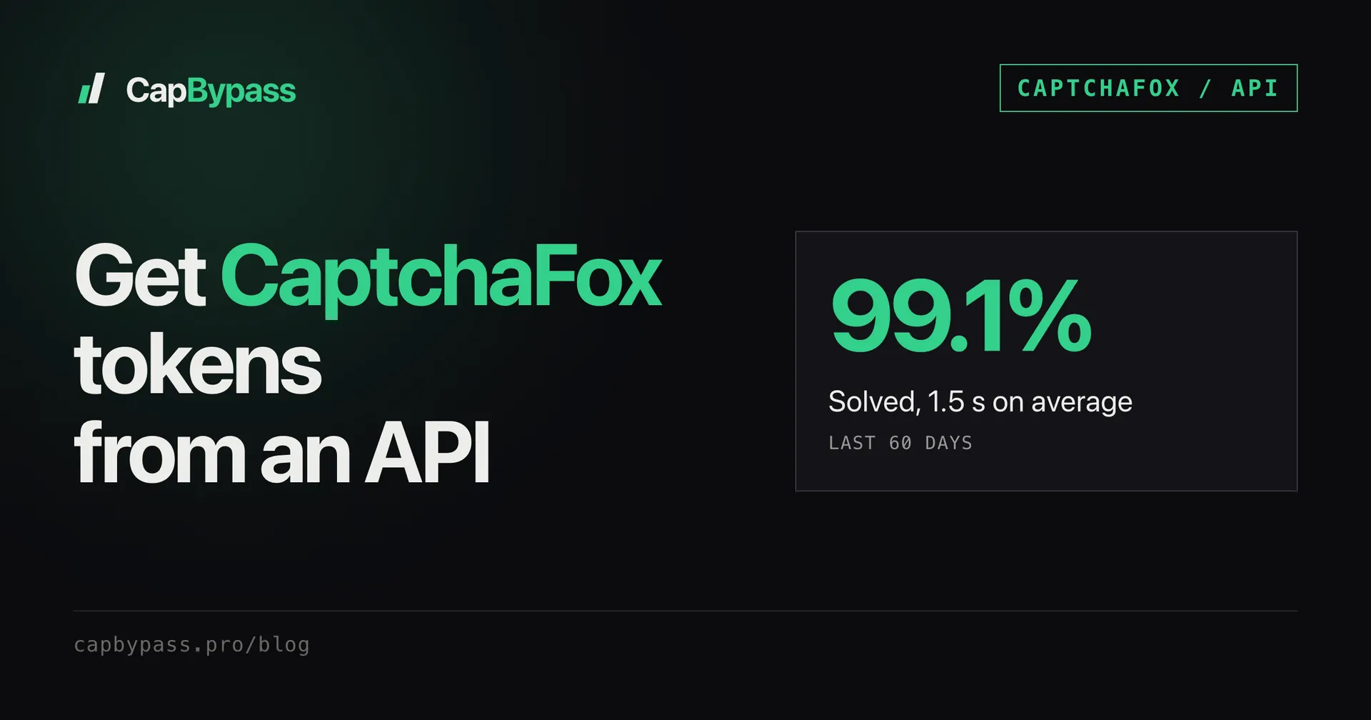 CaptchaFox API: get tokens with curl, Python, TypeScript