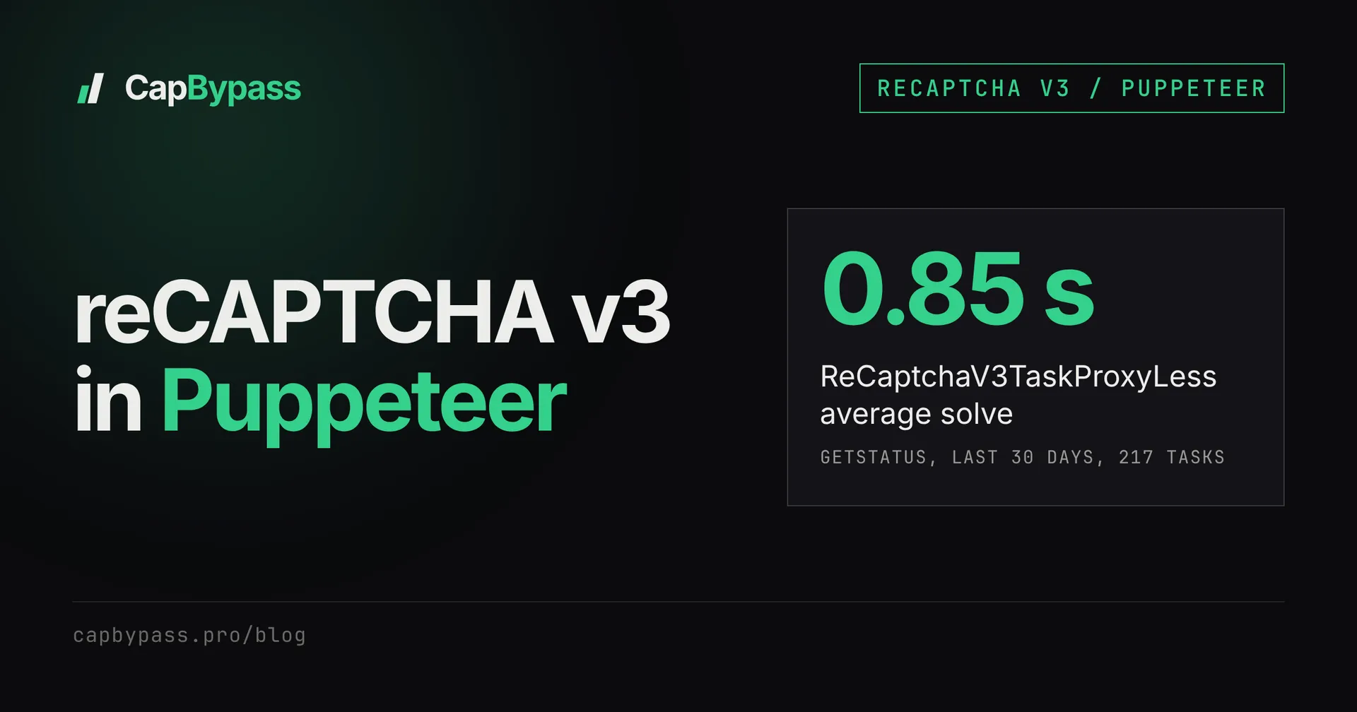 reCAPTCHA v3 in Puppeteer: solve it with Node.js