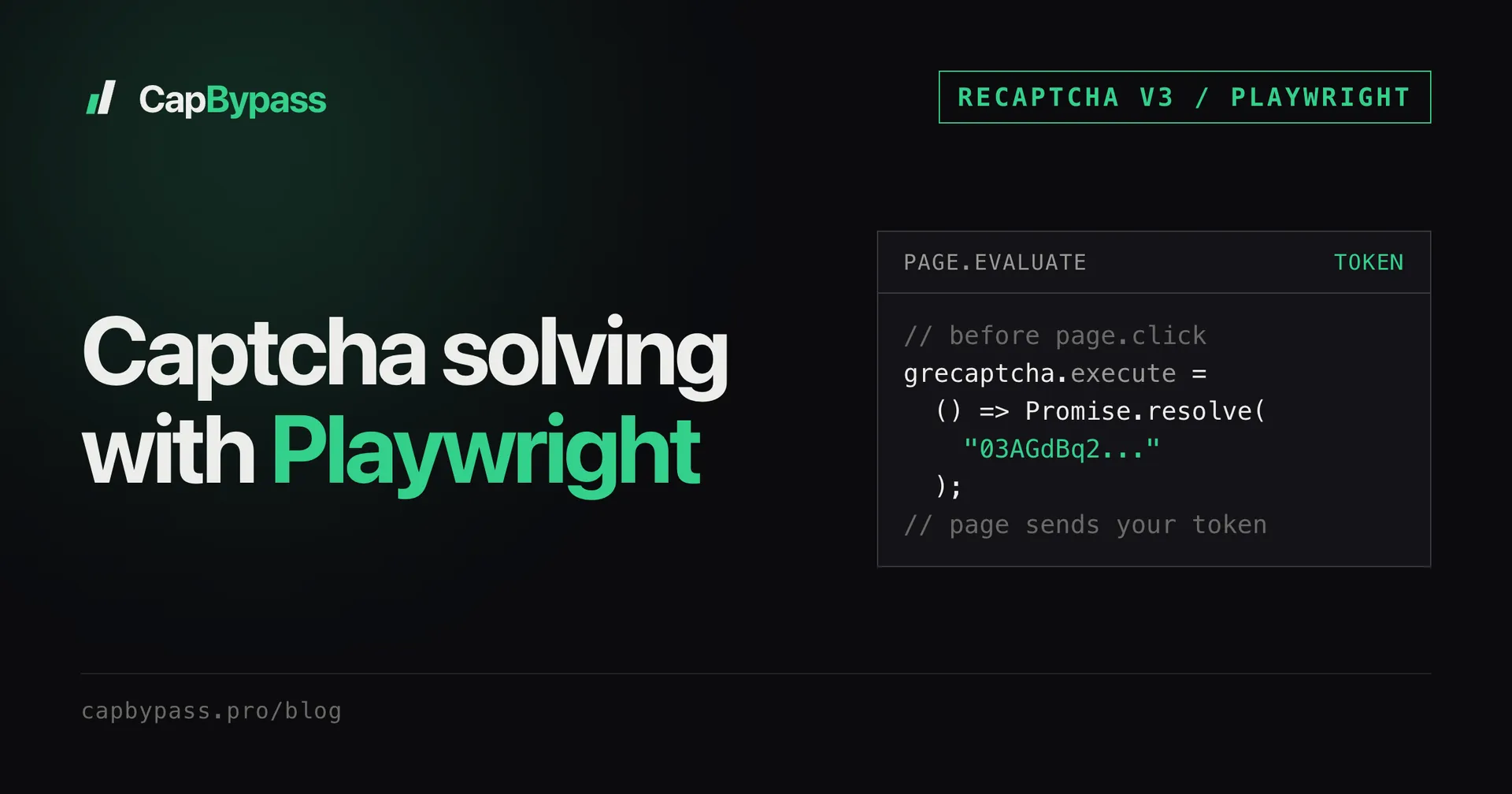 Captcha solving with Playwright